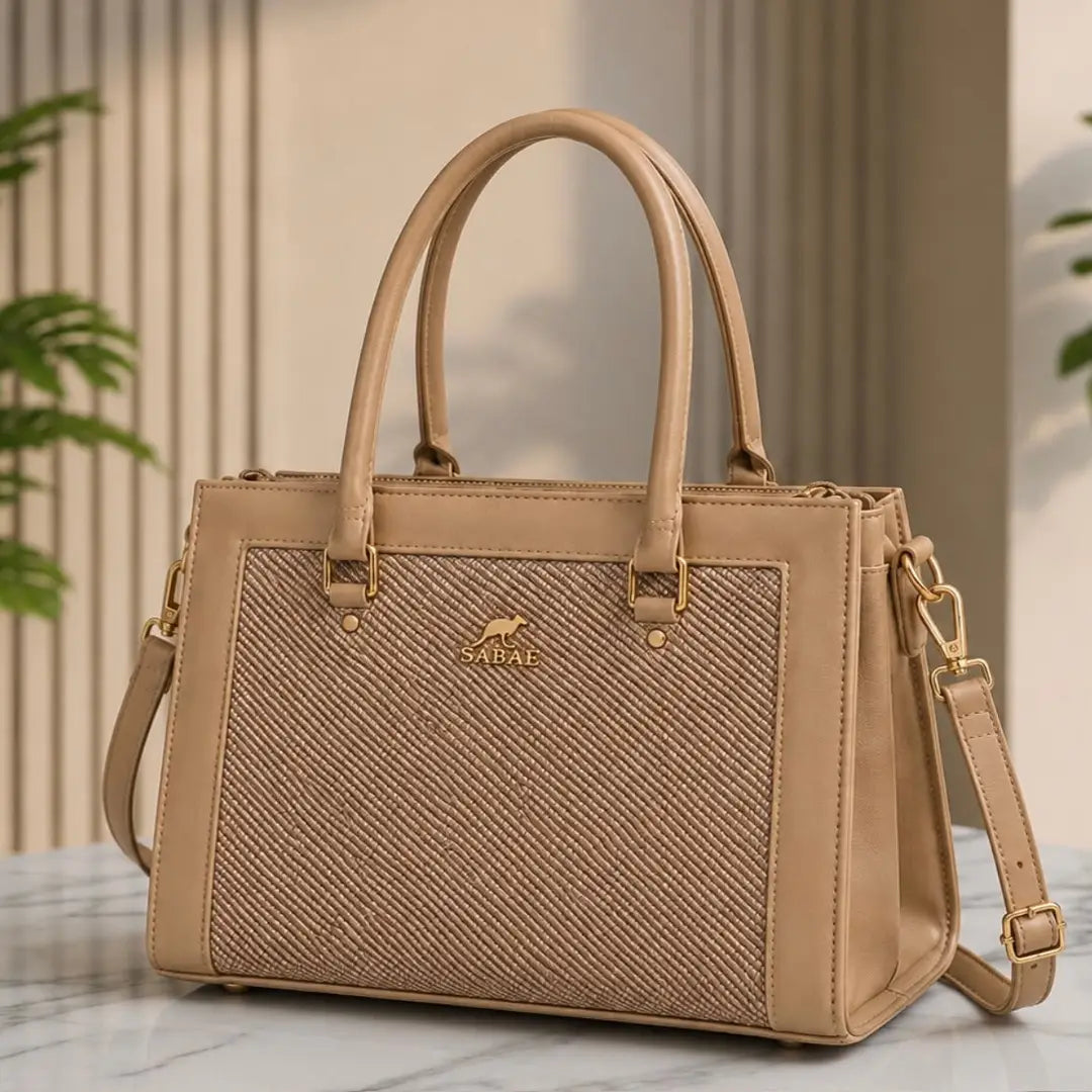 Trendy & Spacious Pink Top-Handle Shoulder Bag for Girls & Ladies
