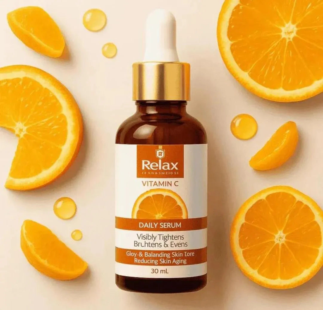 Relax Vitamin C Daily Face Serum for Skin Brightening & Dark Spot Removal - 30ml